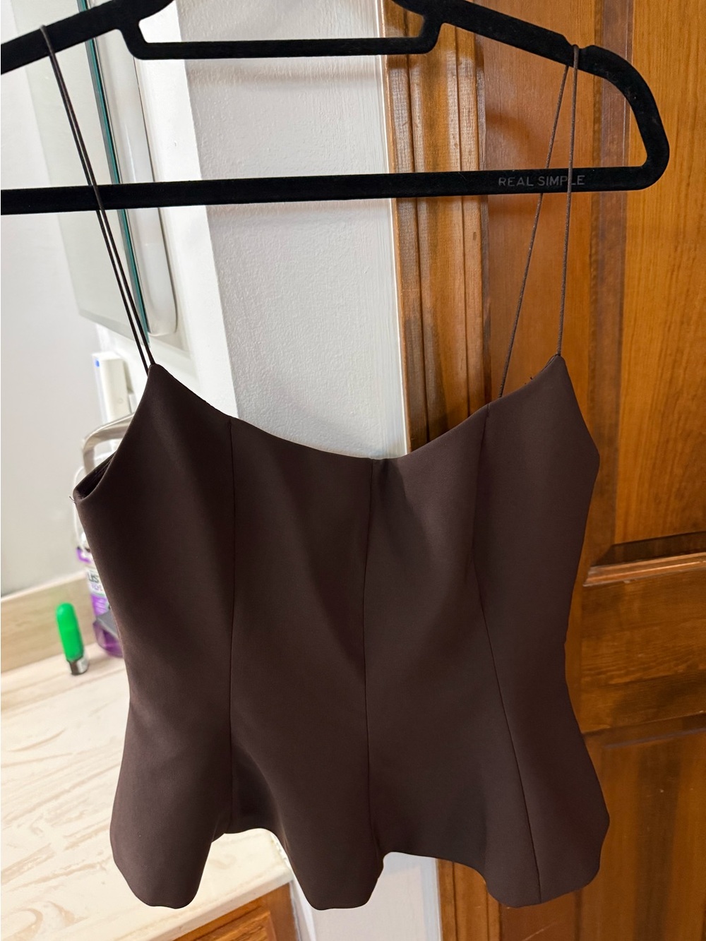 Zara medium woman’s spaghetti strap top